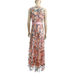 Fashion Sleeveless Evening Dress Embroidery Luxury Womenswear