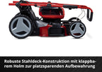 Einhell Akku-Rasenmher GE-CM 36/47 S HW Li Kit Power X-Change (36 V, 47 cm Schnittbreite, bis 700 m, Brushless, Radantrieb, 75 L Fangkorb, inkl. 4x 4,0 Ah + 2x Twincharger)