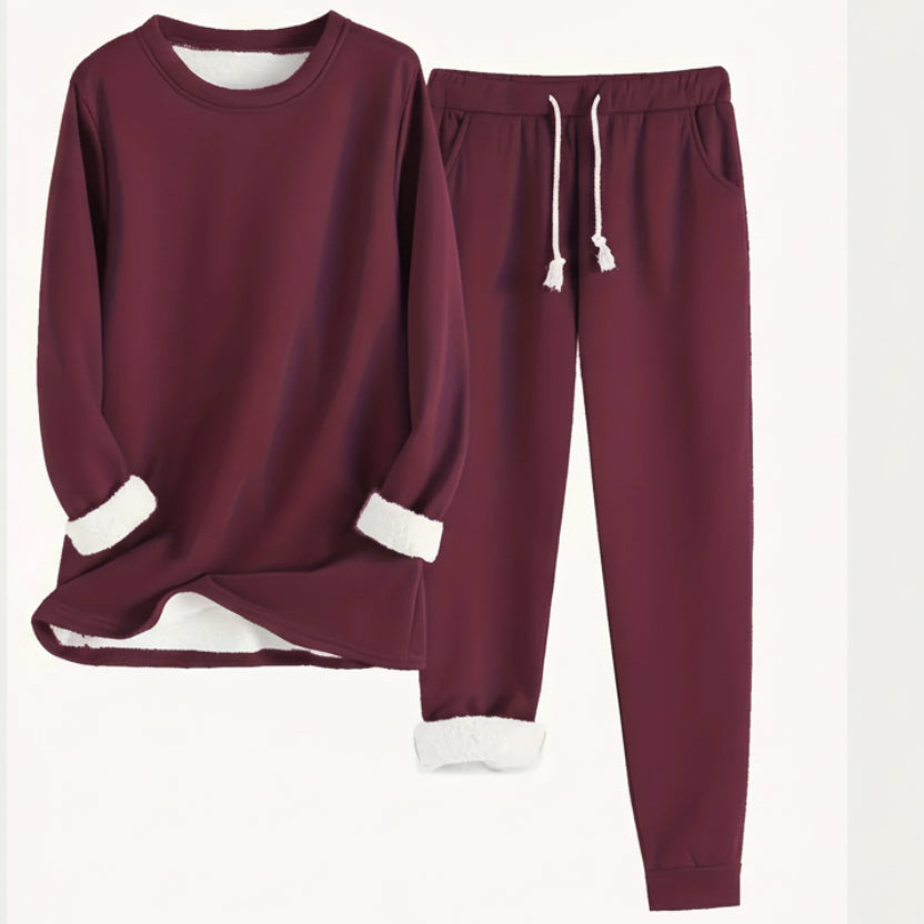 Cozy women loungewear set soft and comfortable outfit
