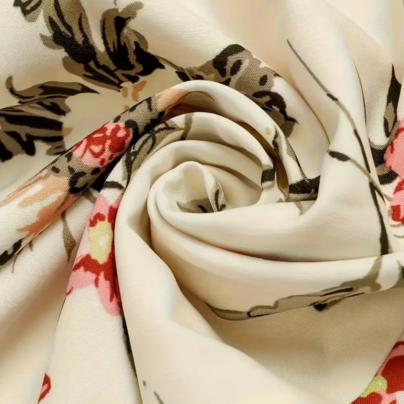 Rückansicht des floralen Maxikleids für Damen