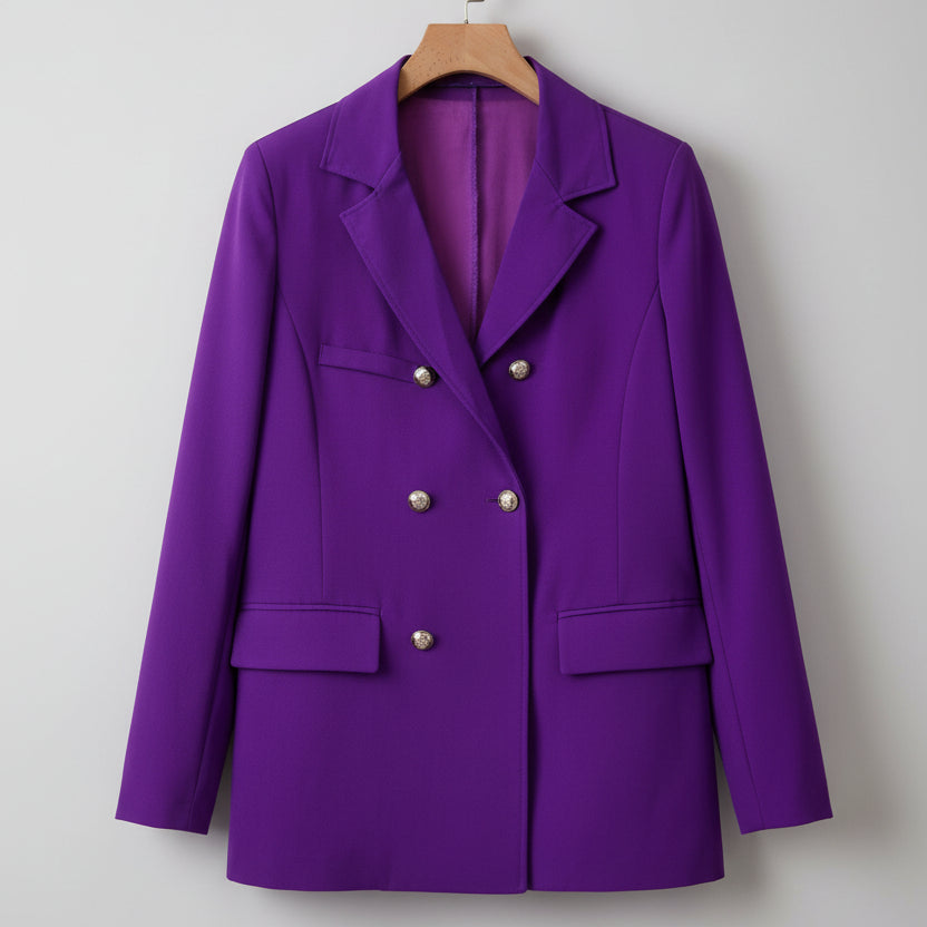 Damen Zweiteiler Set Vorderansicht mit Blazer und Slim Hose